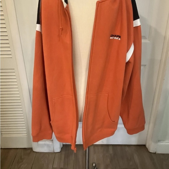 CHAPS Hoodie XLarge Ralph Lauren Orange Full Zipper Hoodie  🌟 - Picture 2 of 7